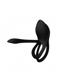 Черное эрекционное виброкольцо Bayek с пультом ДУ - Zalo - в Домодедово купить с доставкой