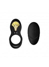 Черное эрекционное виброкольцо Bayek с пультом ДУ - Zalo - в Домодедово купить с доставкой