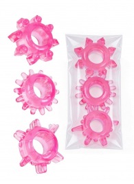 Комплект из трех розовых эрекционных колец - Erowoman-Eroman - в Домодедово купить с доставкой