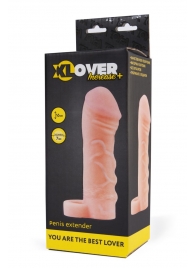 Фаллическая удлиняющая насадка с кольцом для фиксации - 16 см. - ToyFa - в Домодедово купить с доставкой