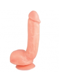 Реалистичный фаллоимитатор с присоской X5 HARD ON BEIGE - 22,2 см. - Blush Novelties