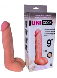 Фаллическая насадка Харнесс UNICOCK 9  - 24 см. - LOVETOY (А-Полимер) - купить с доставкой в Домодедово