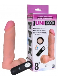 Фаллическая насадка Харнесс UNICOCK 8  с вибрацией - 20 см. - LOVETOY (А-Полимер) - купить с доставкой в Домодедово