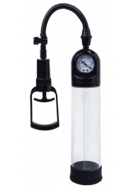 Чёрная вакуумная помпа A-toys с манометром и прозрачной колбой - A-toys - в Домодедово купить с доставкой