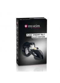 Пояс верности с электростимуляцией Mystim Pubic Enemy No1 Black Edition - MyStim - купить с доставкой в Домодедово