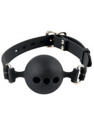 Силиконовый кляп-шар с отверстиями для дыхания Silicone Breathable Ball Gag Small - Pipedream - купить с доставкой в Домодедово