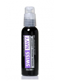 Возбуждающий гель-лубрикант на водной основе Sensual Arousal Lubricant - 59 мл. - Swiss navy - купить с доставкой в Домодедово