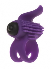 Эрекционное кольцо с подхватом мошонки и стимуляцией клитора Bullet Lastic Ring - Adrien Lastic - в Домодедово купить с доставкой