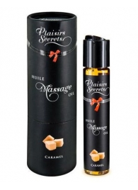 Массажное масло с ароматом карамели Huile de Massage Gourmande Caramel - 59 мл. - Plaisir Secret - купить с доставкой в Домодедово