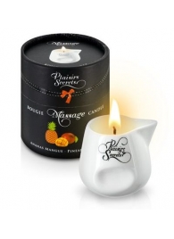 Массажная свеча с ароматом манго и ананаса Bougie de Massage Ananas Mangue - 80 мл. - Plaisir Secret - купить с доставкой в Домодедово
