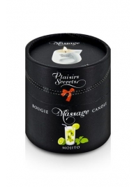 Массажная свеча с ароматом мохито Bougie de Massage Mojito - 80 мл. - Plaisir Secret - купить с доставкой в Домодедово