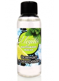 Массажное масло для тела Mojito с ароматом лайма - 50 мл. - Биоритм - купить с доставкой в Домодедово