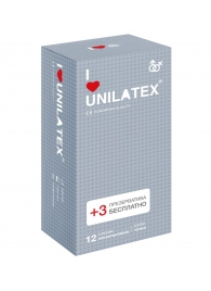 Презервативы с точками Unilatex Dotted - 12 шт. + 3 шт. в подарок - Unilatex - купить с доставкой в Домодедово