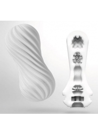 Мастурбатор FLEX Silky White с мягким рельефом - Tenga - в Домодедово купить с доставкой