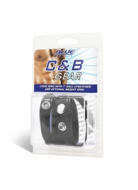 Утяжка для мошонки и пениса Cock Ring With 1  Ball Stretcher And Optional Weight Ring - BlueLine - купить с доставкой в Домодедово
