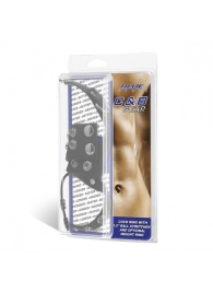 Утяжка на пенис и мошонку Cock Ring With 1.5  Ball Stretcher And Optional Weight Ring - BlueLine - купить с доставкой в Домодедово