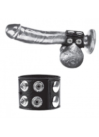 Ремень на член и мошонку 1.5  Cock Ring With Ball Strap - BlueLine - купить с доставкой в Домодедово