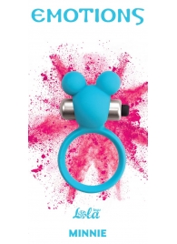 Голубое эрекционное виброколечко Emotions Minnie Breeze - Lola Games - в Домодедово купить с доставкой