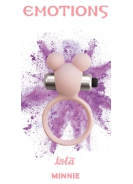 Розовое эрекционное виброколечко Emotions Minnie Light pink - Lola Games - в Домодедово купить с доставкой