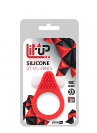 Красное эрекционное кольцо LIT-UP SILICONE STIMU RING 1 RED - Dream Toys - в Домодедово купить с доставкой