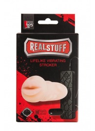 Мастурбатор-ротик с вибрацией REALSTUFF VIBRATING MASTURBATOR MOUTH - Dream Toys - в Домодедово купить с доставкой