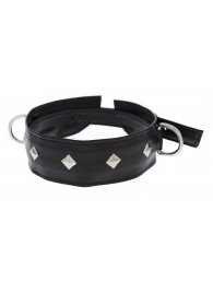 Полиуретановый ошейник с пуклями и D-кольцами Collar with Studs - Blush Novelties - купить с доставкой в Домодедово