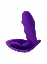 Фиолетовый вибратор для ношения в трусиках - A-toys