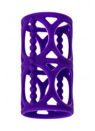 Фиолетовая насадка-сетка на член - A-toys - в Домодедово купить с доставкой