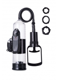 Вакуумная помпа A-toys с вибропулей и эрекционными кольцами - A-toys - в Домодедово купить с доставкой