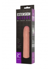 Насадка-удлинитель Extension sleeve телесного цвета - 18,5 см. - Sitabella - в Домодедово купить с доставкой