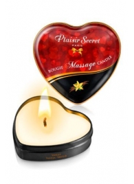 Массажная свеча с ароматом ванили Bougie Massage Candle - 35 мл. - Plaisir Secret - купить с доставкой в Домодедово