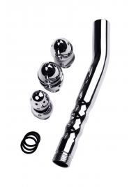 Металлический анальный душ с тремя насадками - ToyFa - купить с доставкой в Домодедово