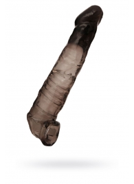 Чёрная насадка на пенис - 22,5 см. - ToyFa - в Домодедово купить с доставкой