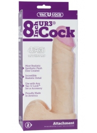 Ультрареалистичная насадка для трусиков Vac-U-Lock 8  ULTRASKYN Cock - 20,57 см. - Doc Johnson - купить с доставкой в Домодедово