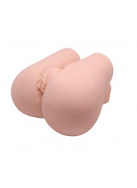 Реалистичный мастурбатор с вибрацией и двумя тоннелями - вагиной и анусом - Baile - в Домодедово купить с доставкой