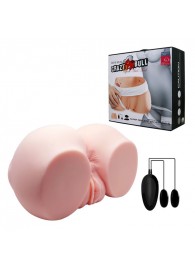 Телесный мастурбатор с двумя любовными тоннелями и вибрацией - Baile - в Домодедово купить с доставкой