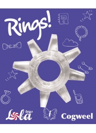 Прозрачное эрекционное кольцо Rings Cogweel - Lola Games - в Домодедово купить с доставкой