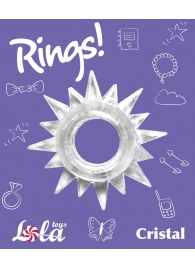Прозрачное эрекционное кольцо Rings Cristal - Lola Games - в Домодедово купить с доставкой