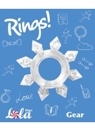 Прозрачное эрекционное кольцо Rings Gear - Lola Games - в Домодедово купить с доставкой