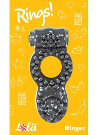 Чёрное эрекционное кольцо Rings Ringer - Lola Games - в Домодедово купить с доставкой