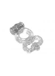 Прозрачное эрекционное кольцо Rings Treadle с подхватом - Lola Games - в Домодедово купить с доставкой