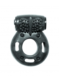 Черное эрекционное кольцо с вибрацией Rings Axle-pin - Lola Games - в Домодедово купить с доставкой