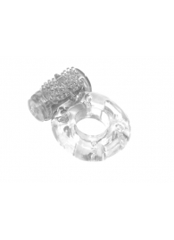 Прозрачное эрекционное кольцо с вибрацией Rings Axle-pin - Lola Games - в Домодедово купить с доставкой