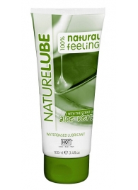 Лубрикант на водной основе NatureLube с алоэ вера - 100 мл. - HOT - купить с доставкой в Домодедово