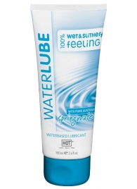 Лубрикант на основе чистой родниковой воды WaterLube - 100 мл. - HOT - купить с доставкой в Домодедово