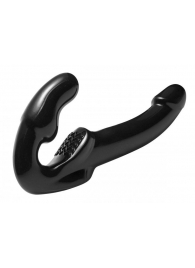 Чёрный безремневой страпон Revolver - XR Brands - купить с доставкой в Домодедово