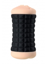 Двухсторонний мастурбатор JOS JANICE в черном цилиндре - JOS - в Домодедово купить с доставкой