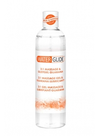 Гель-смазка 2-в-1 MASSAGE   LUBRICANT GUARANA - 300 мл. - Waterglide - купить с доставкой в Домодедово