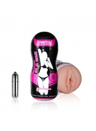 Мастурбатор-вагина Sex In A Can Vibra Vagina Tunnel - Lovetoy - в Домодедово купить с доставкой