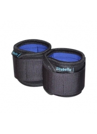 Неопреновые черно-синие наручники - Sitabella - купить с доставкой в Домодедово